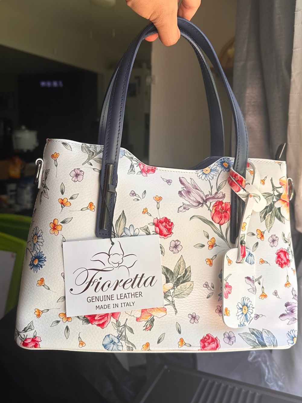 Fioretta hand bag GENUINE LEATHER MADE IN ITALY